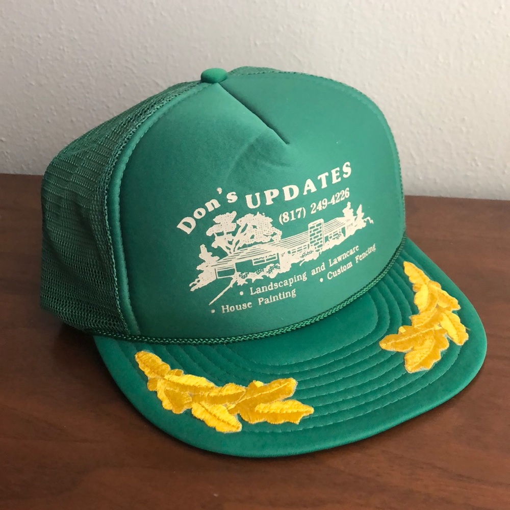 Vintage Green Trucker Cap Deadstock Condition